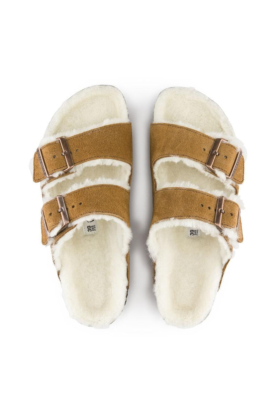 Birkenstock Arizona Mink Shearling Sandal - Regular