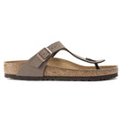 Birkenstock Gizeh Mocha Birko-Flor Nubuck Sandals - Regular