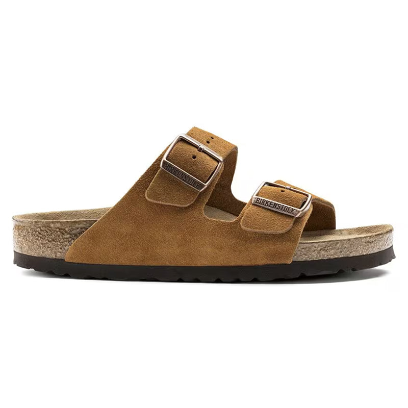 Birkenstock Arizona Soft Footbed Suede Leather - Mink - Regular