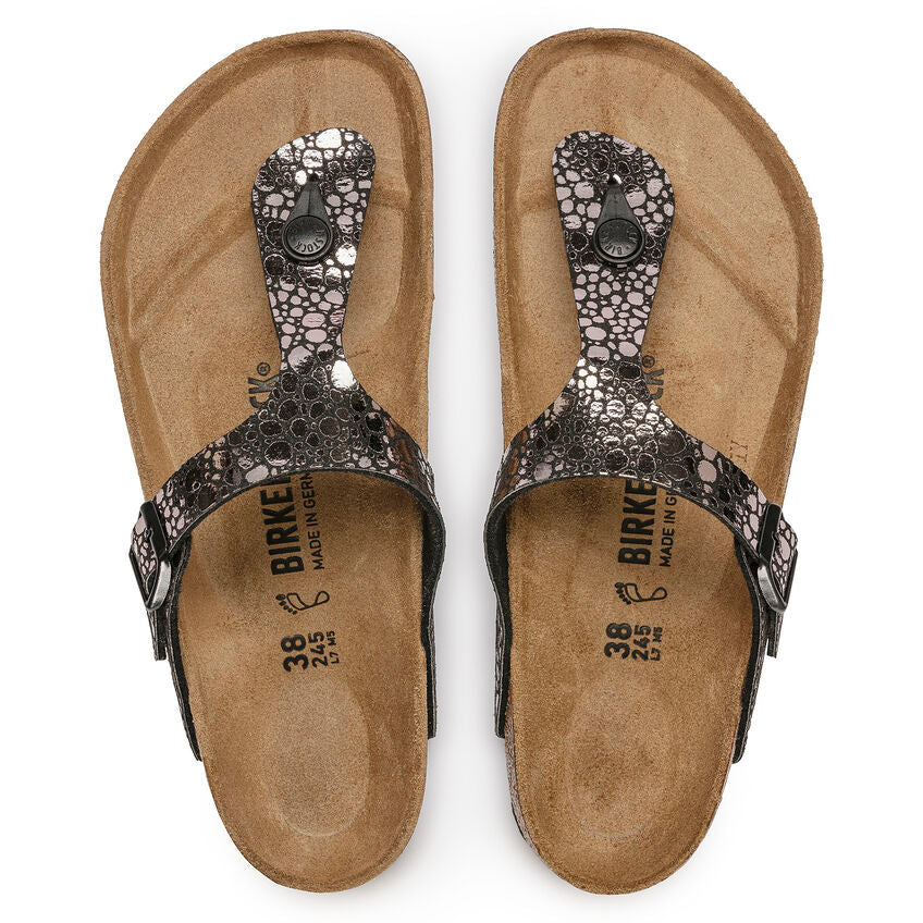 Birkenstock Gizeh Birko-Flor Metallic Stones - Black - Regular