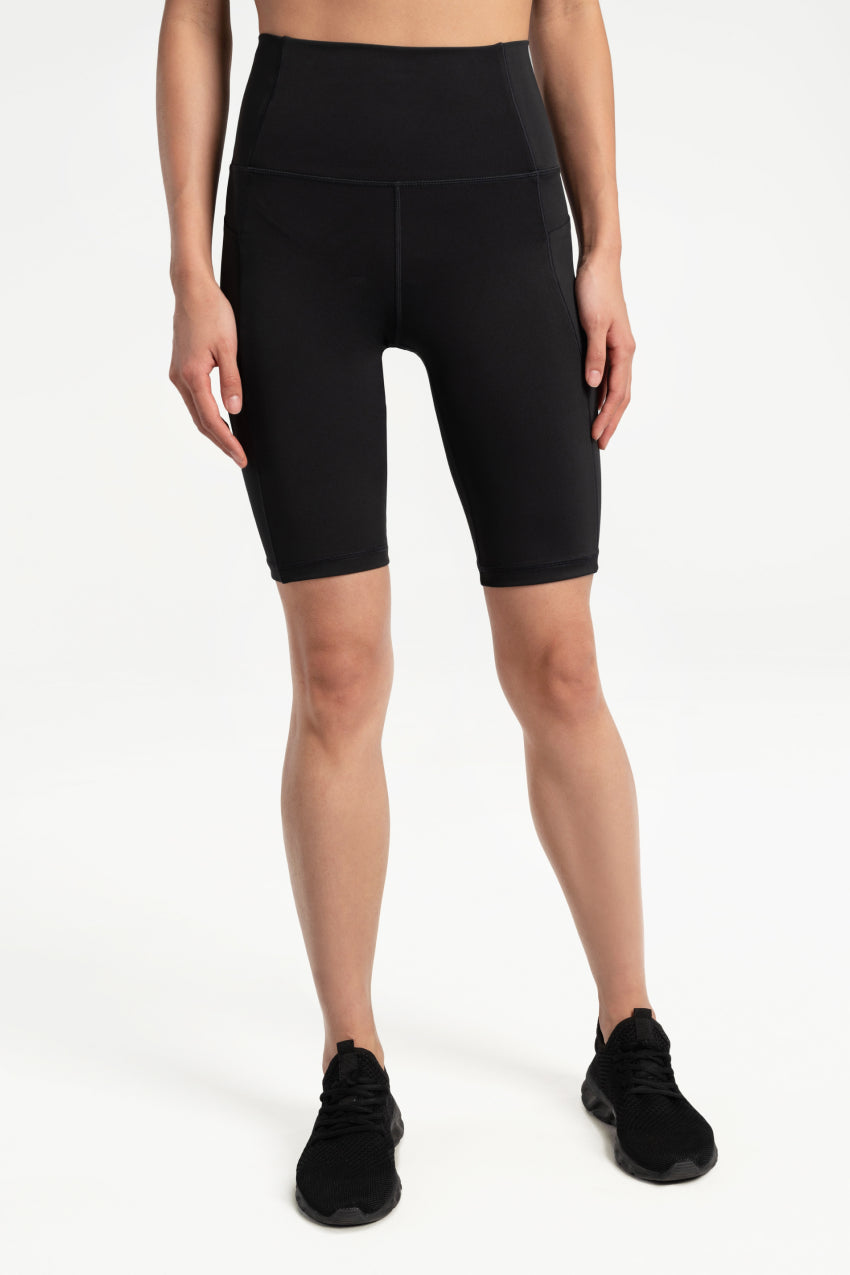 LOLE Step Up Biker Shorts - Black Beauty